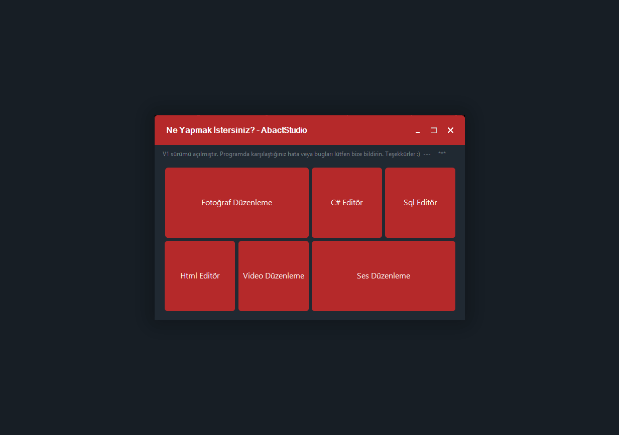 Abact Studio — PC application screenshot